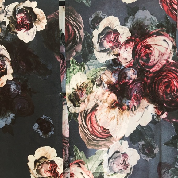 Club Monaco rose silk print dress size 0 - Picture 4 of 7